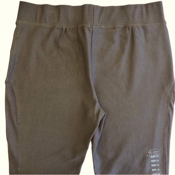 Boo Radley Australia NEW khaki green stretch pants. Size 14 - Picture 3 of 9